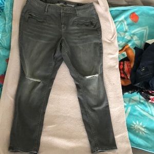 Grey stretch jeans
